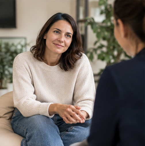 A calm first conversation